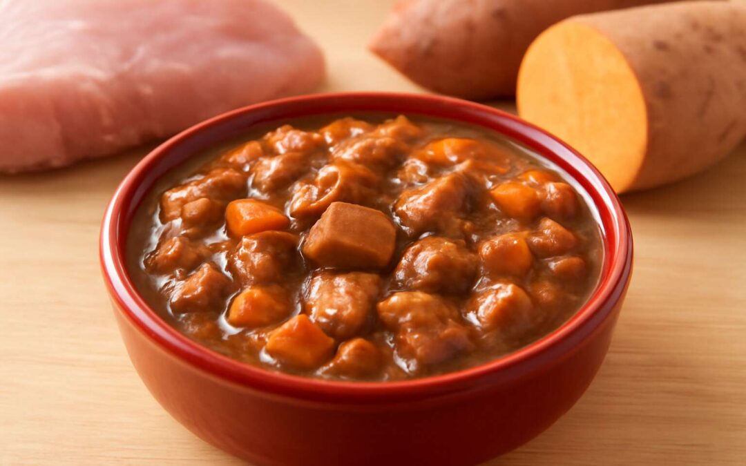 Treat your pup to turkey and sweet potato wet dog food – palatable, nutritious, and irresistible.
