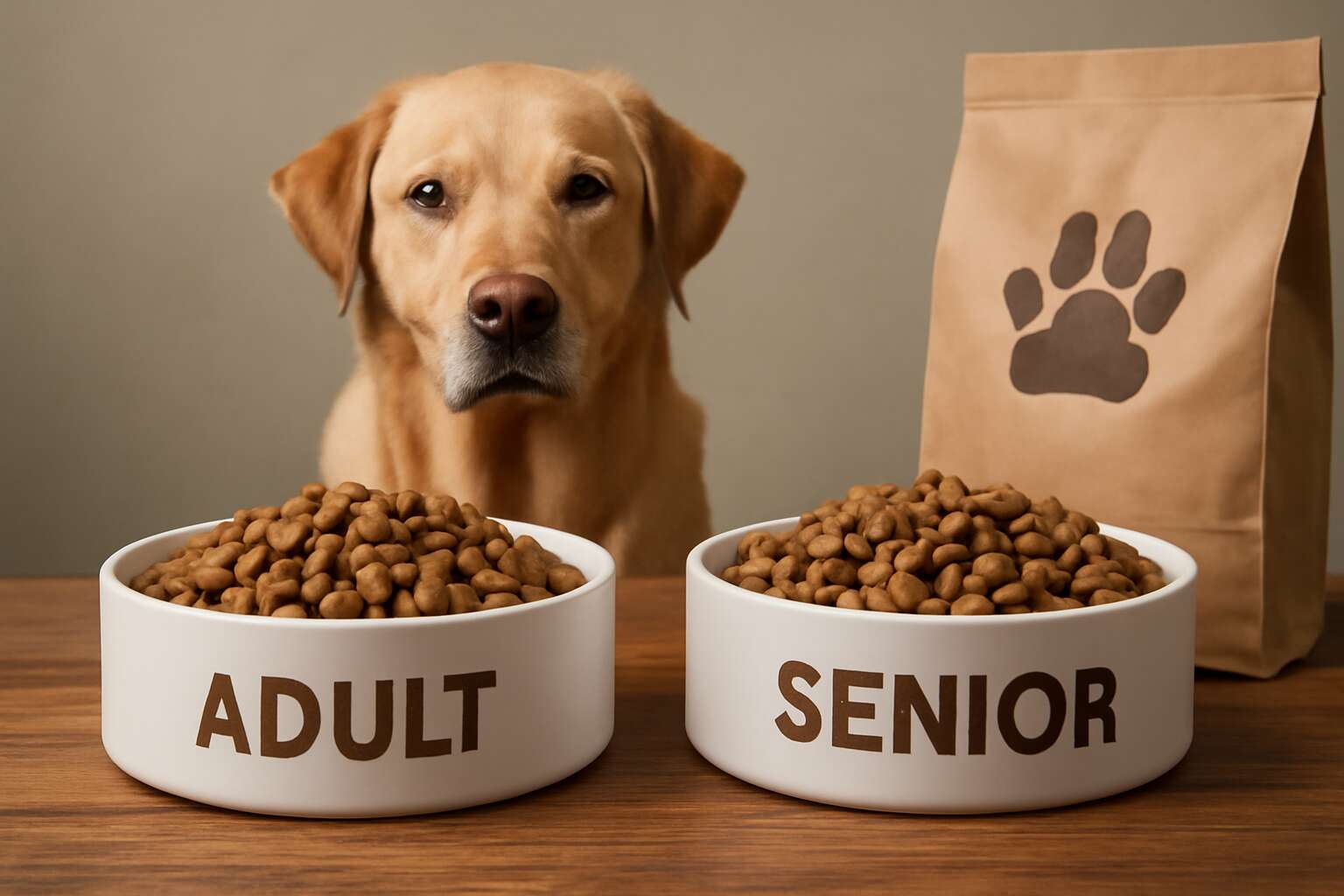 difference between adult and senior dog food