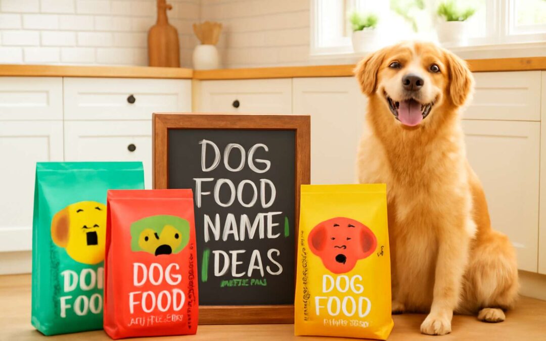 10 irresistible dog food name ideas your pup will love