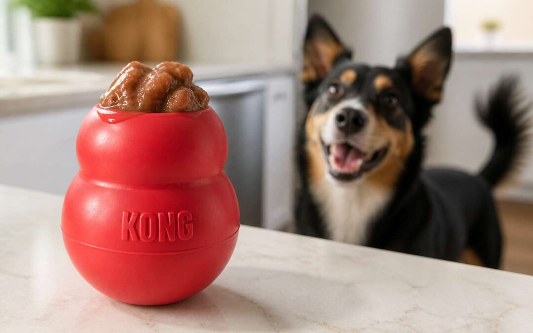 Stuff a Wet Dog Food Kong to Keep Your Dog Busy