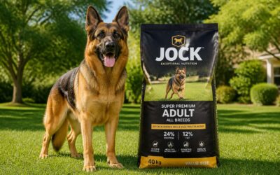 40 kg jock dog food for active, large breed dogs.