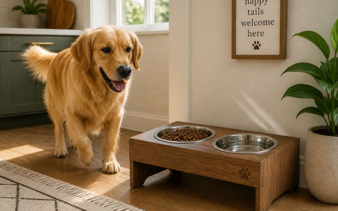 Best dog food and water station for happy, hydrated pups.